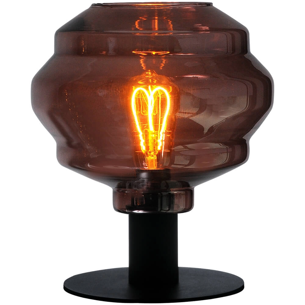 Tafellamp Porto met Ball red glas