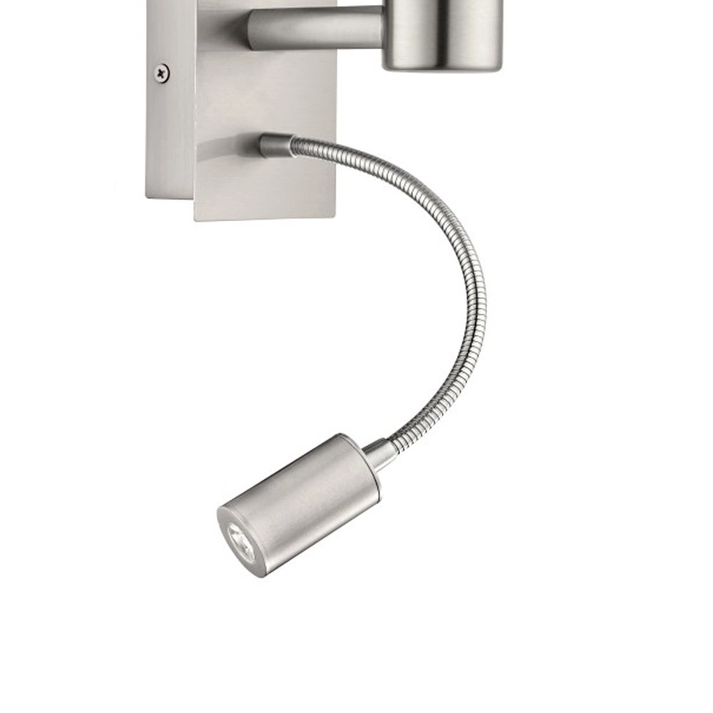 Wandlamp Pasteri bruine kap met leeslampje Eglo 9002759964818