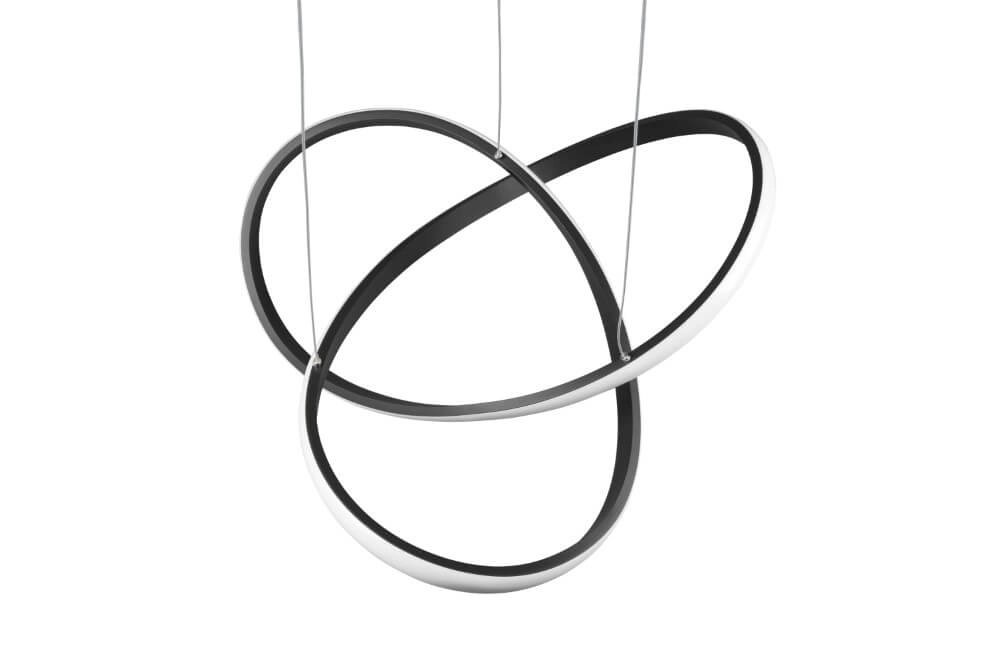Led hanglamp Course zwart Trio 4017807521542