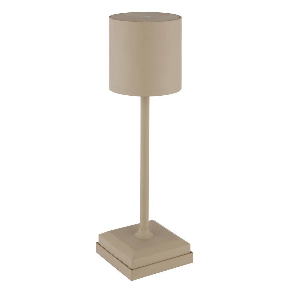 Moderne tafellamp Dixon zand bruin oplaadbaar Globo 9007371531394