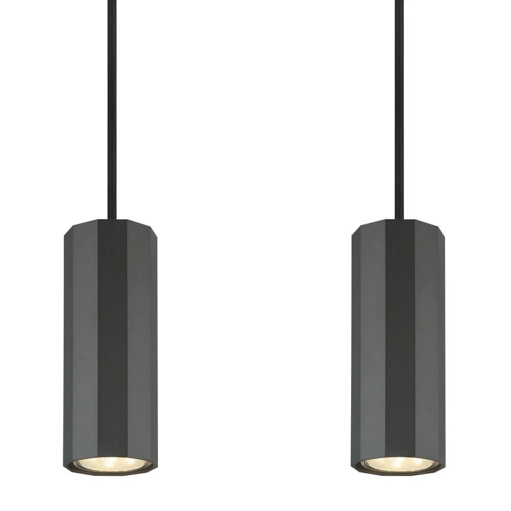 Grijze hanglamp James 4-lichts Globo 9007371456871