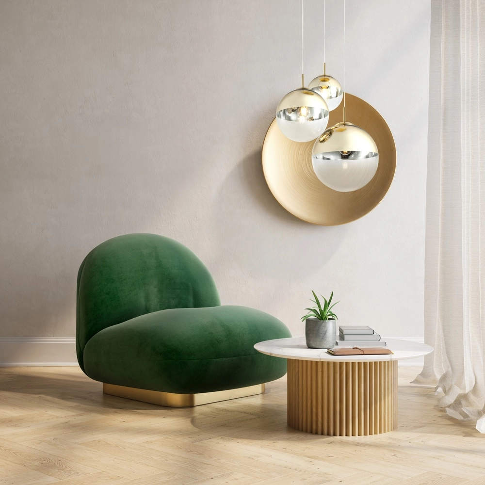 3-lichts hanglamp Varus goud Globo 9007371374465
