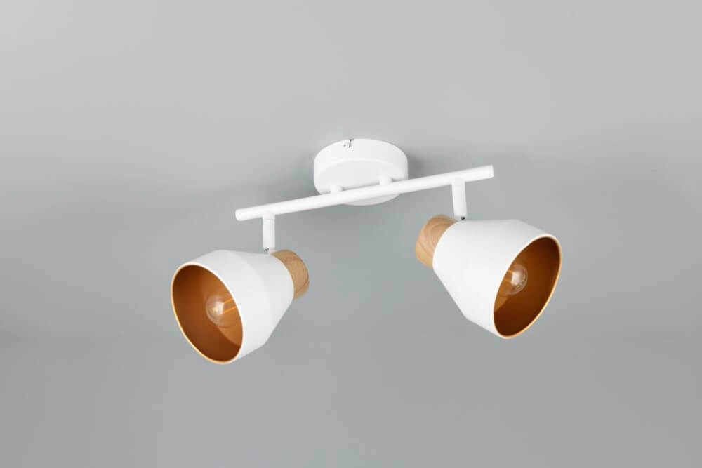 Design plafondlamp 2-lichts Valentin wit Trio 4017807637427