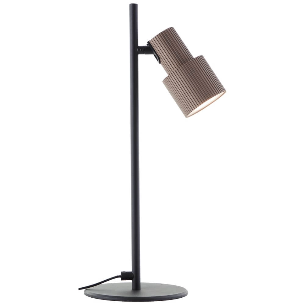 Design tafellamp Cadiz zwart met brons Design tafellamp Cadiz zwart met brons