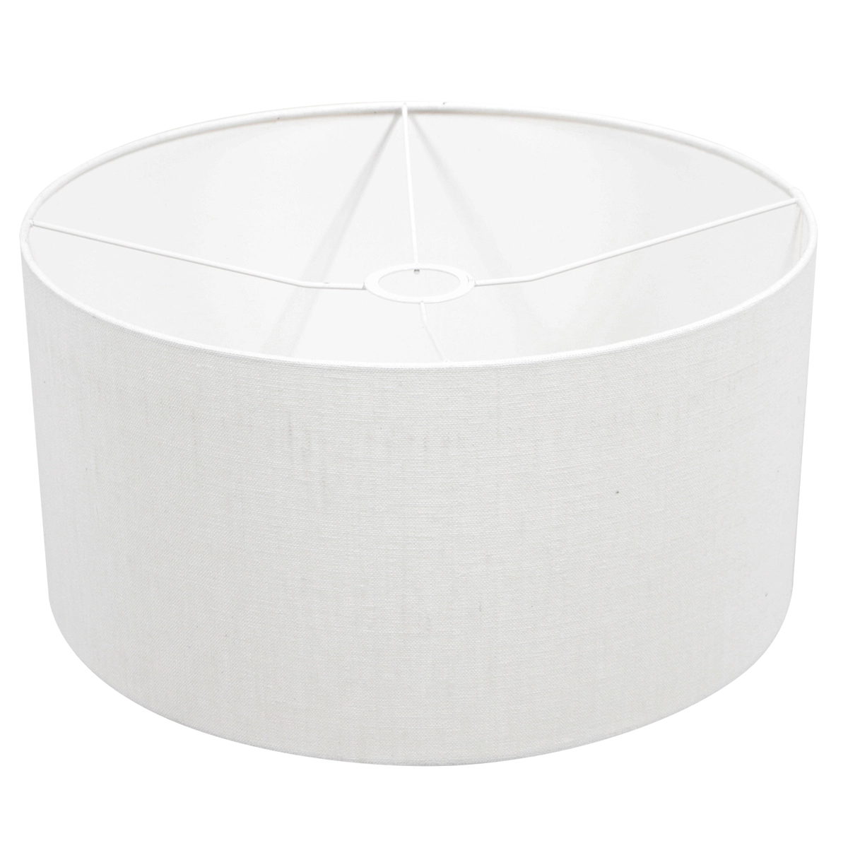 Vloer Leeslamp Prestige Chic RVS met 40cm wit linnen kap Steinhauer 8712746145724