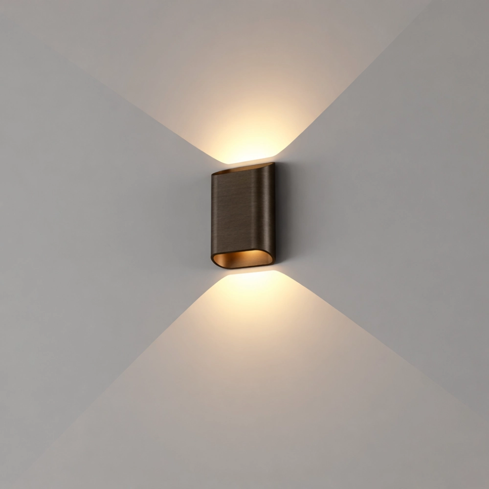 Design wandlamp Diaz-S dim to warm donker antiek bruin