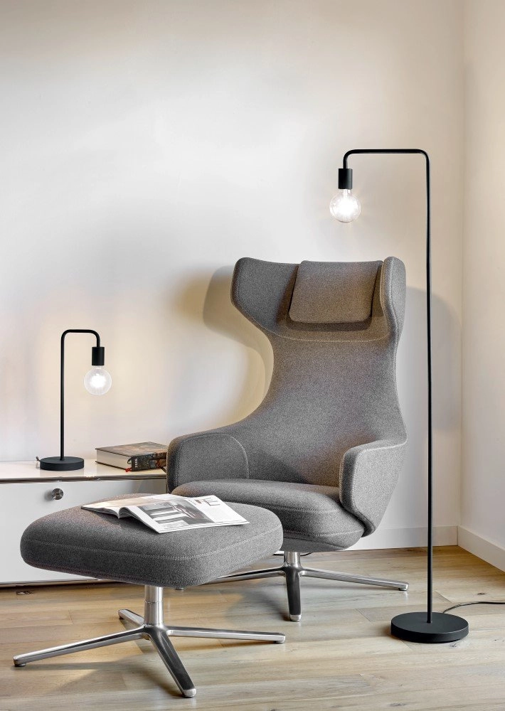 Vloerlamp Diallo 149cm zwart Trio 4017807407303