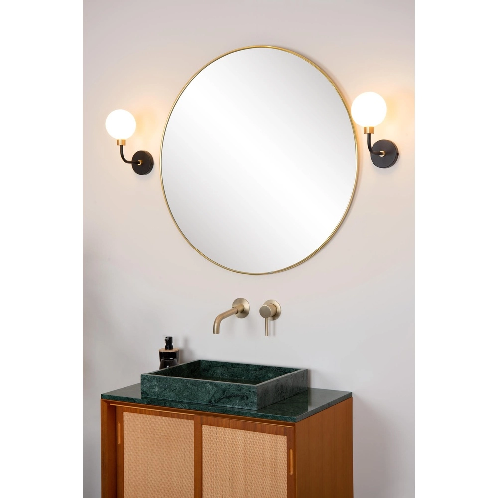 Wandlamp Berend zwart met wit Lucide 5411212302632