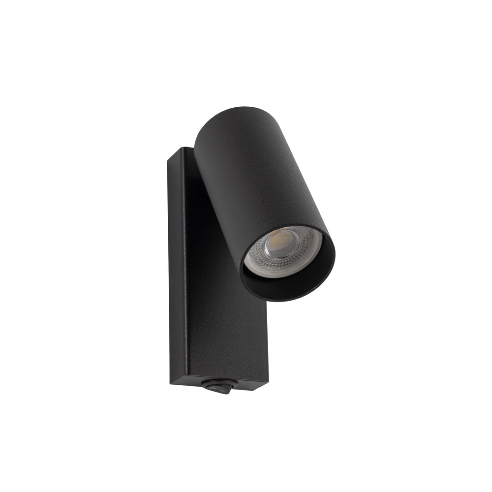 Richtbare spot Fourty met schakelaar - zwart Lyora 5903139117630