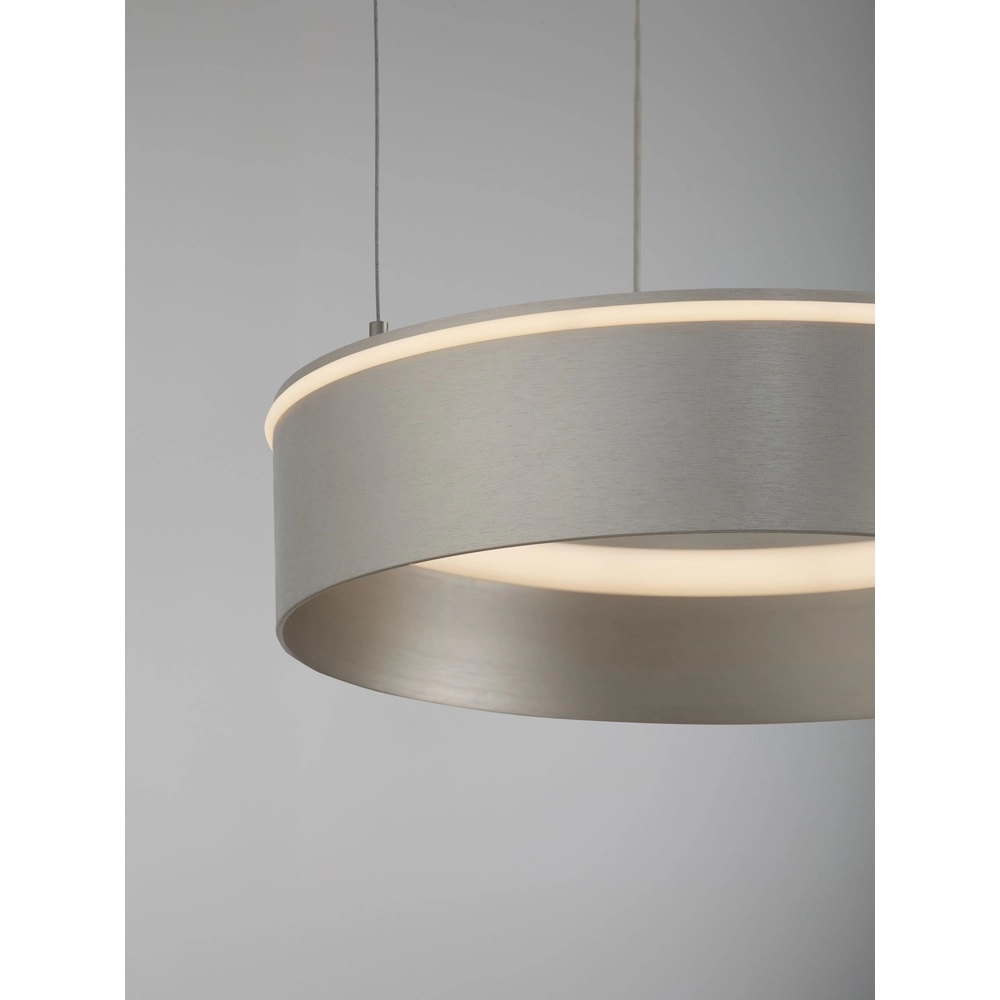 Moderne hanglamp Olivia nikkel Ø 40cm Lyora 5212017494207