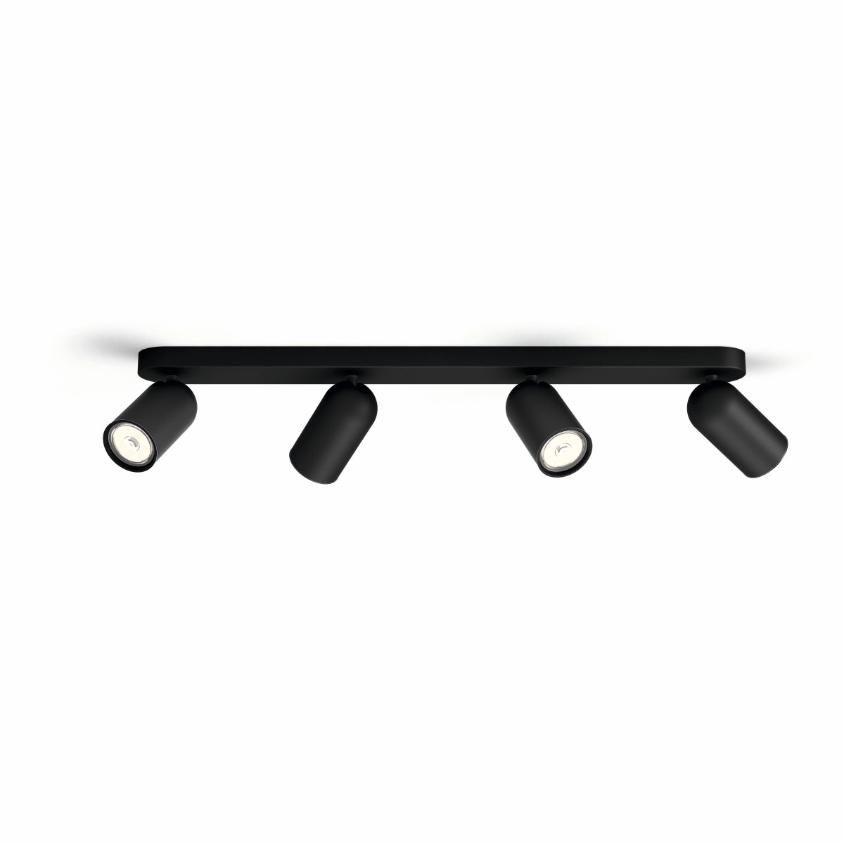 Spotlamp Pongee 4-lichts zwart Philips 8718696164877