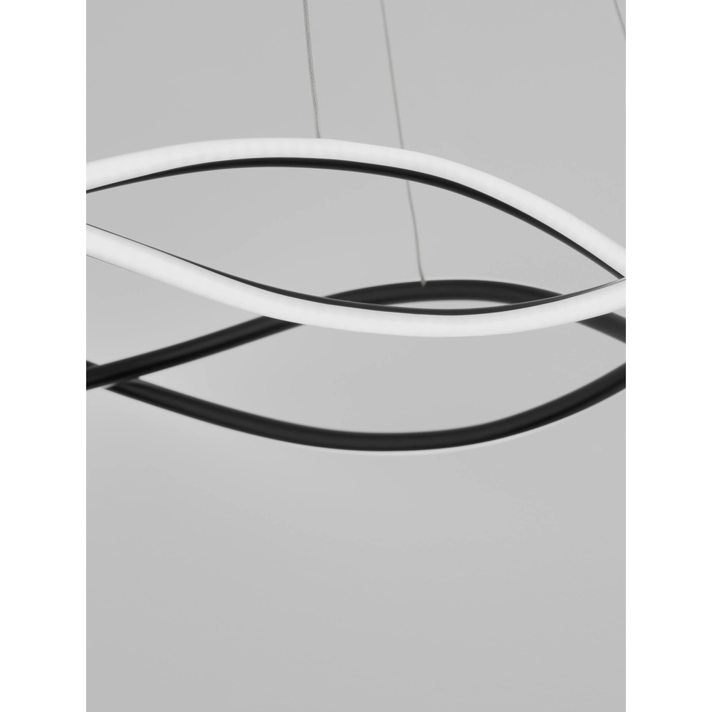 Design hanglamp Jinal zwart Ø 80cm Lyora 5212017438744