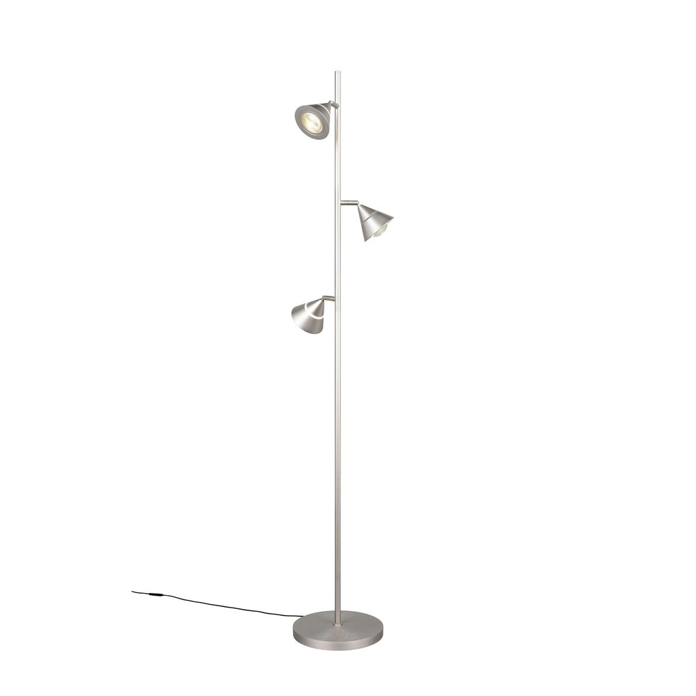 Vloerlamp Romeo nikkel Trio 4017807675375