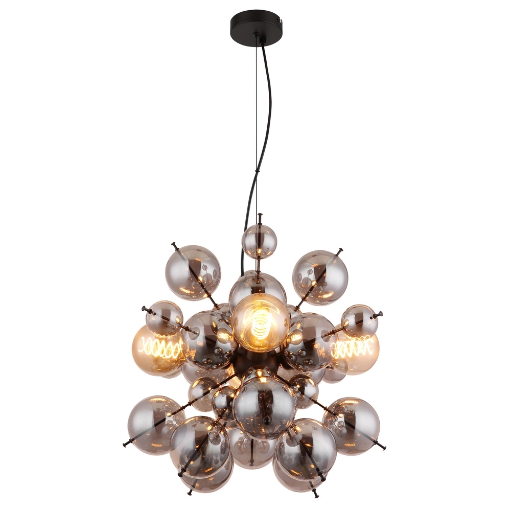 Unieke hanglamp Udo smoke glas Ø 51cm