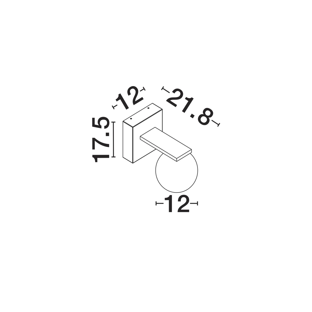 Wandlamp Oracle zwart Lyora 5212017465344