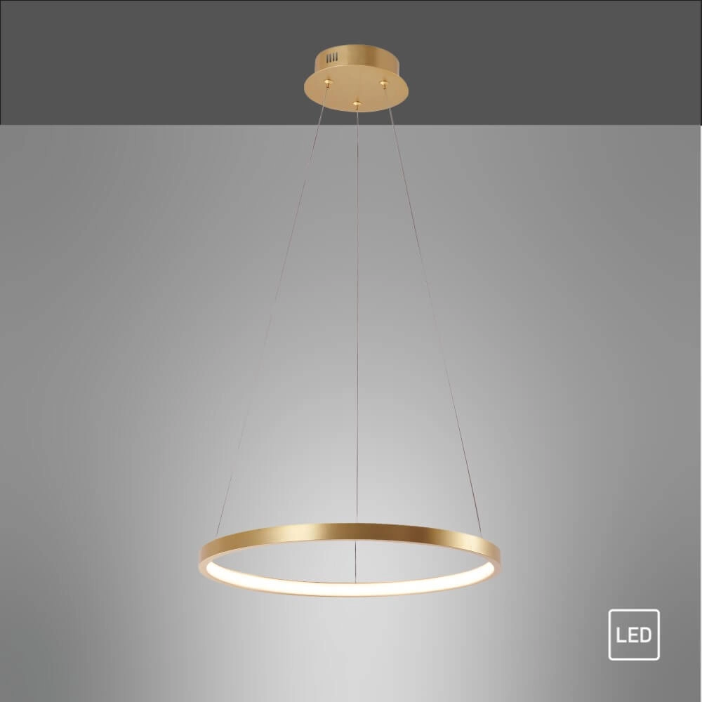 Ronde hanglamp Circle goud Ø 39cm Just Light 4043689960391