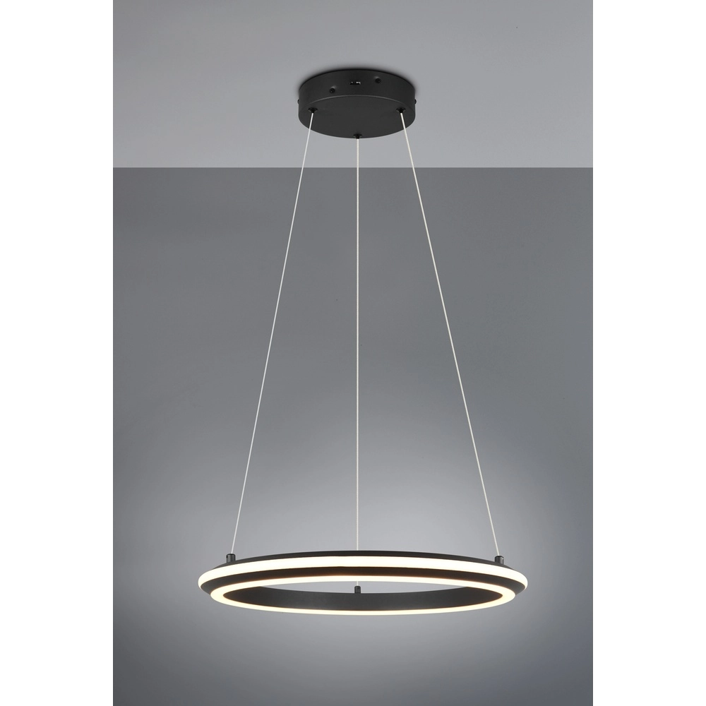 Hanglamp Amador zwart Ø 45cm Trio 4017807656626