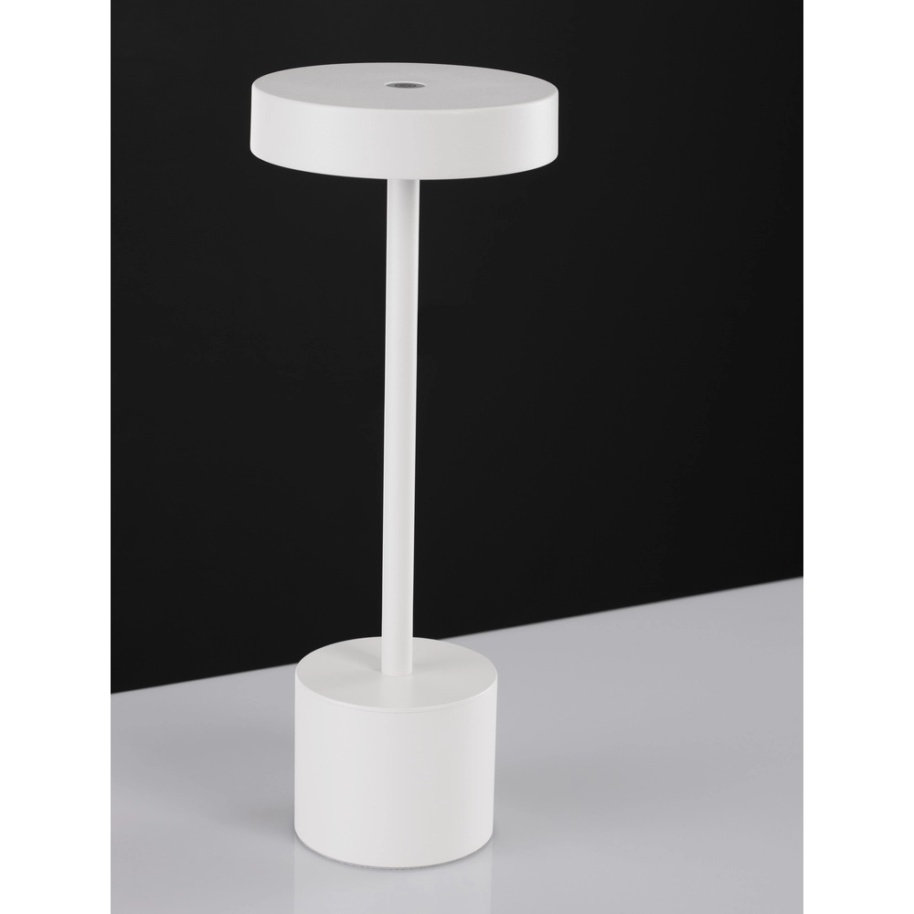 Design tafellamp Fumo oplaadbaar wit Lyora 5212017434746