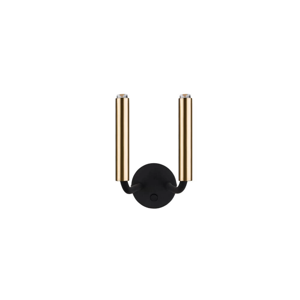 Zwart gouden wandlamp Stalactite 2-lichts Zwart gouden wandlamp Stalactite 2-lichts