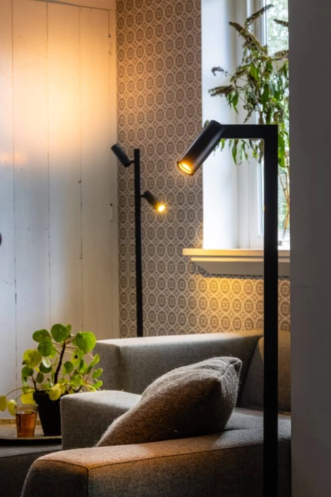 Zandkleurige vloerlamp Miller Sand enkel ETH 8720195307174