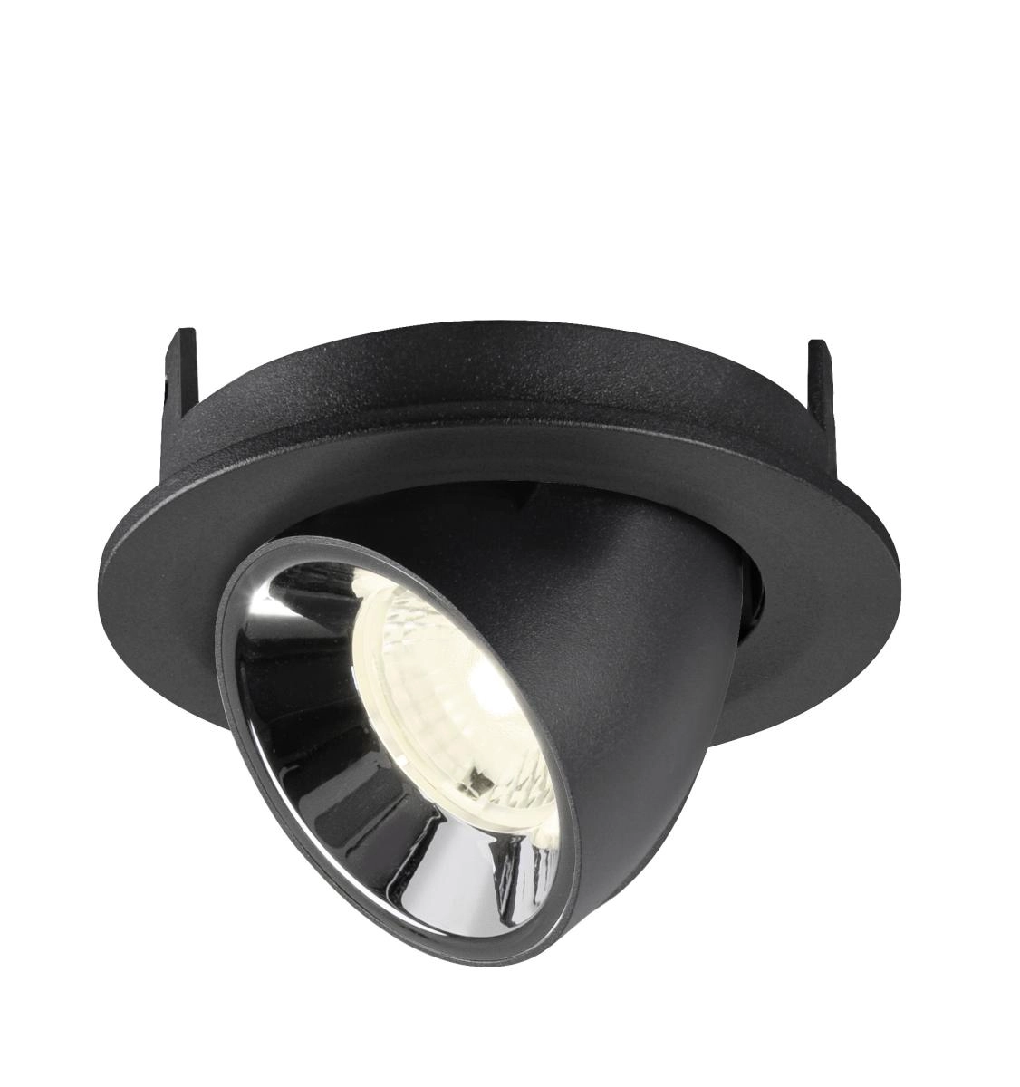 Inbouwspot Numinos Gimble S zwart/chroom 4000K - 40gr SLV 4024163313346