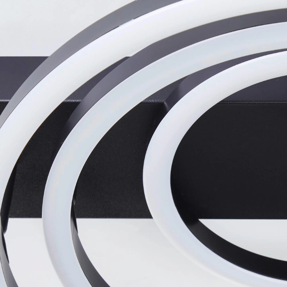 Dimbare plafondlamp Pedley zwart Brilliant 4004353442094