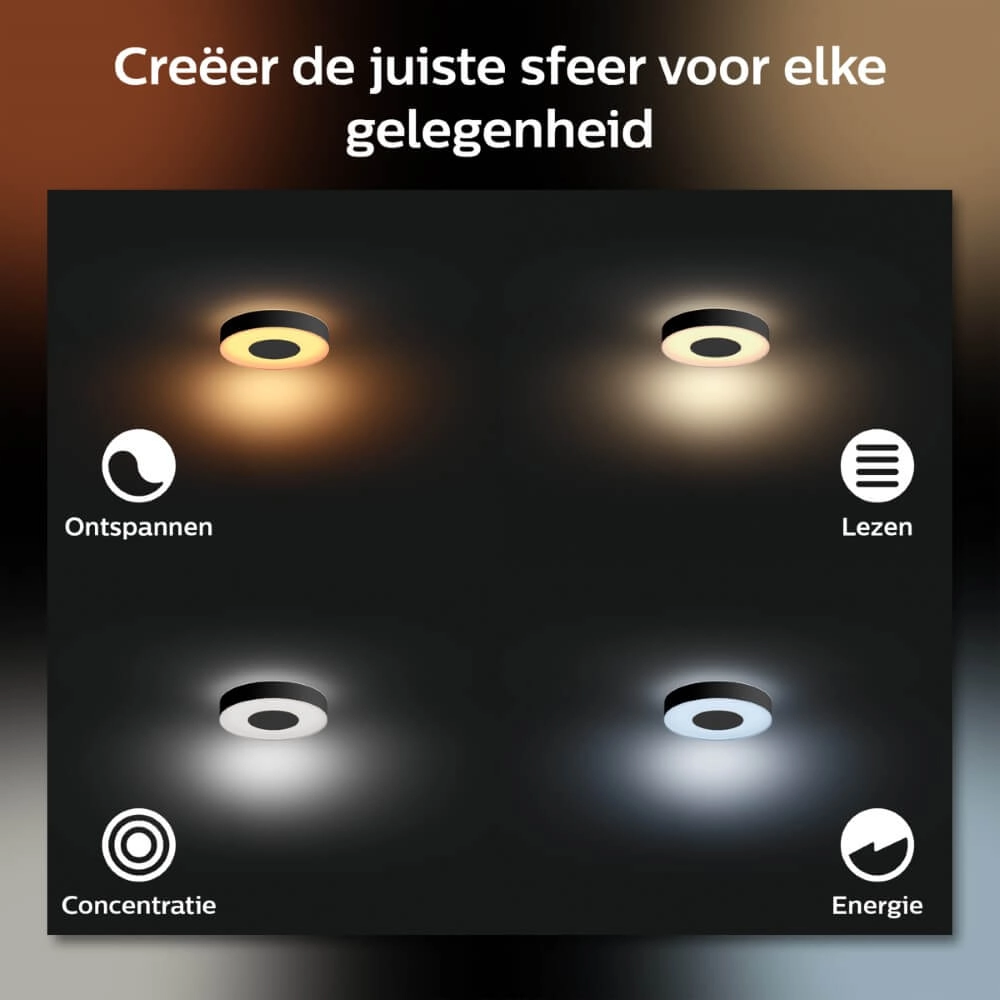 Badkamer plafondlamp Hue Xamento - White and color Philips 8719514452251