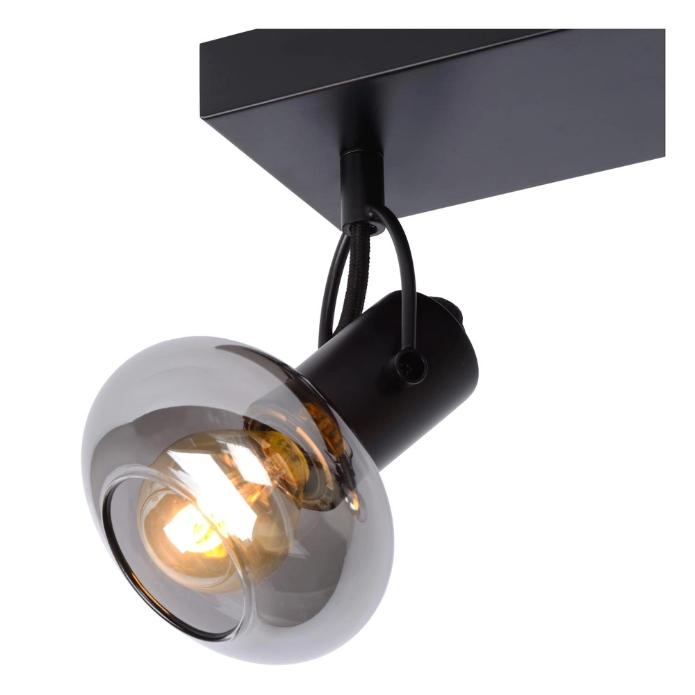 Plafondlamp Madee 3-lichts zwart Lucide 5411212176790