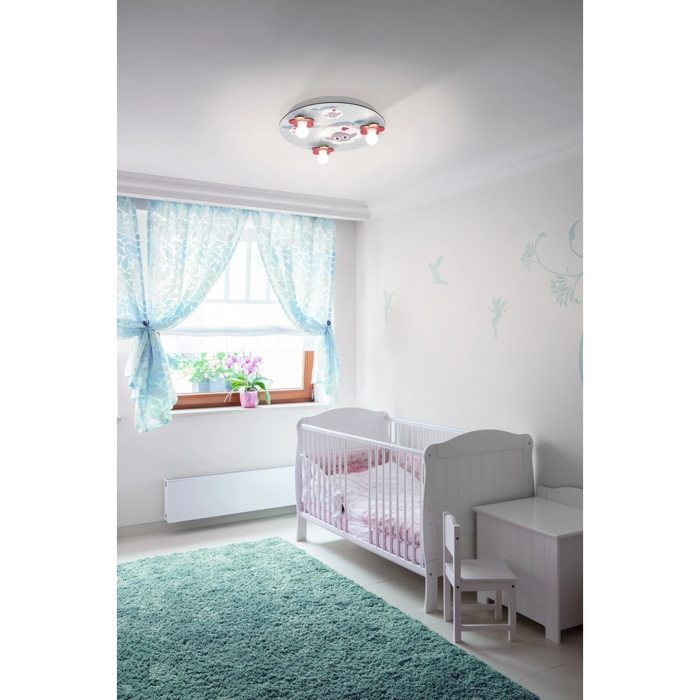 Kinderkamer plafondlamp Lalelu wit met schaapjes Eglo 9002759977054