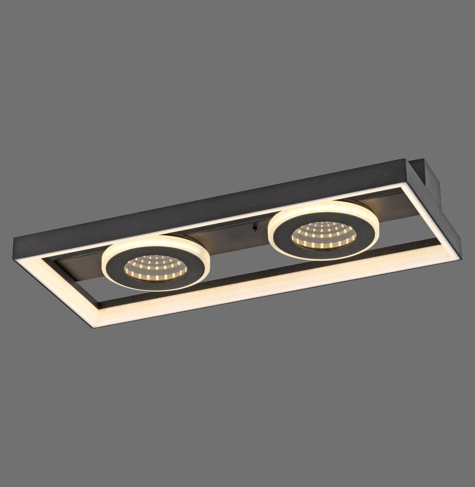 Rechthoekige plafondlamp Traforo dubbel Paul Neuhaus 4012248384893