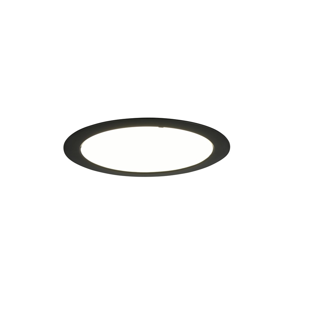 Inbouwspot Ural zwart Ø 29,4cm Trio 4017807711486