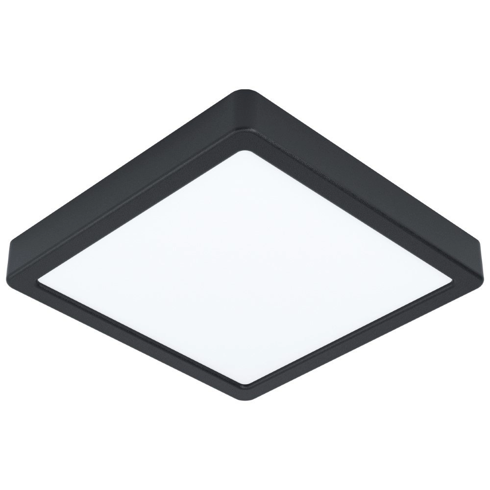 Vierkante plafondlamp Fueva 5 21cm - 4000K zwart Vierkante plafondlamp Fueva 5 21cm - 4000K zwart