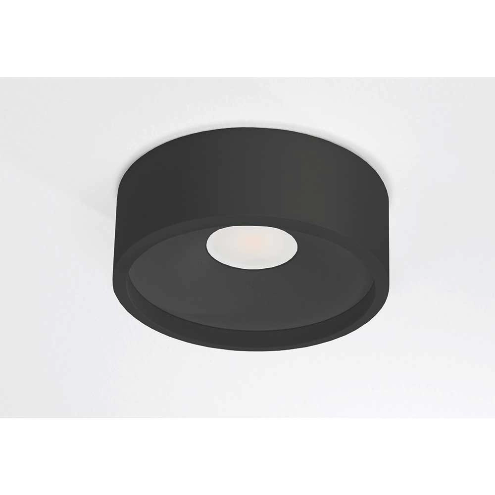 Zwarte plafonnière Orlando Ø 14cm Zwarte plafonnière Orlando Ø 14cm