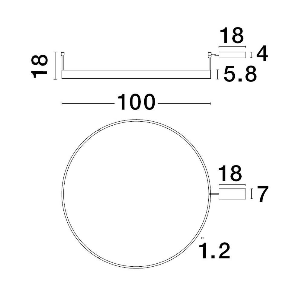 Ceiling lamp Motif gold Ø 100cm Lyora 5212017443014