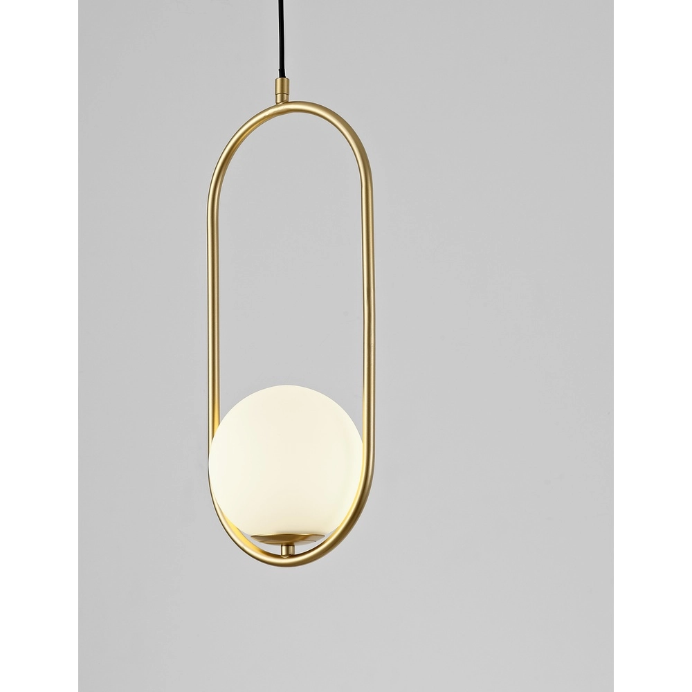 Design hanglamp Obitar enkel ovaal goud