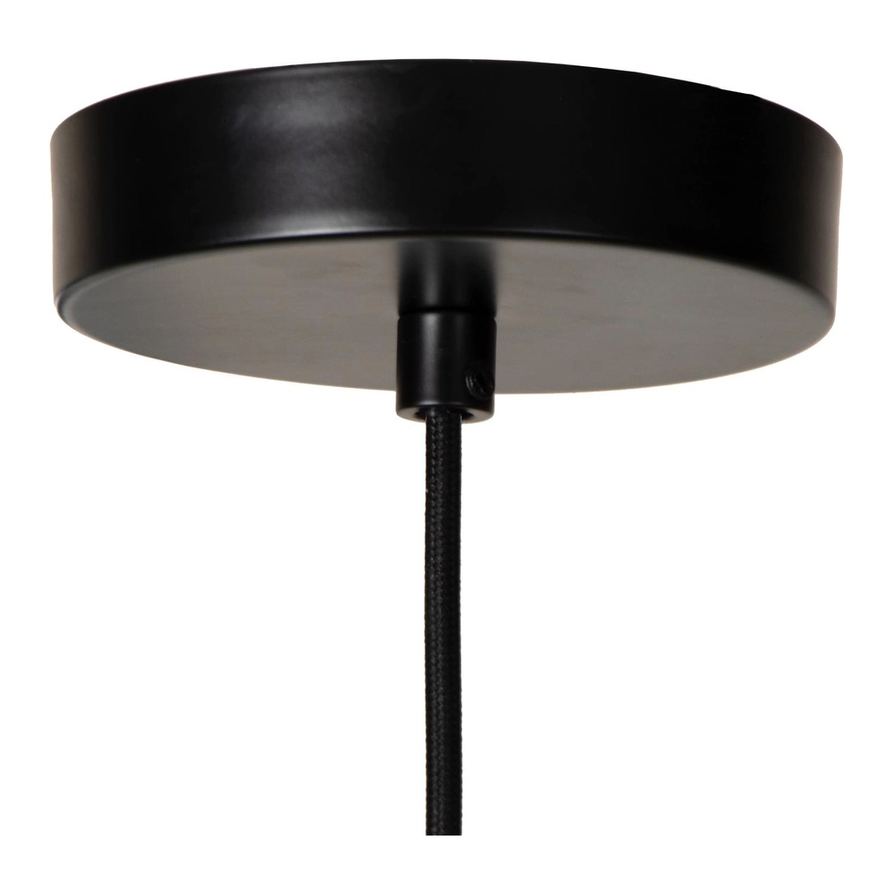 Hanglamp Yunkai Ø 50cm zwart met rotan Lucide 5411212105691