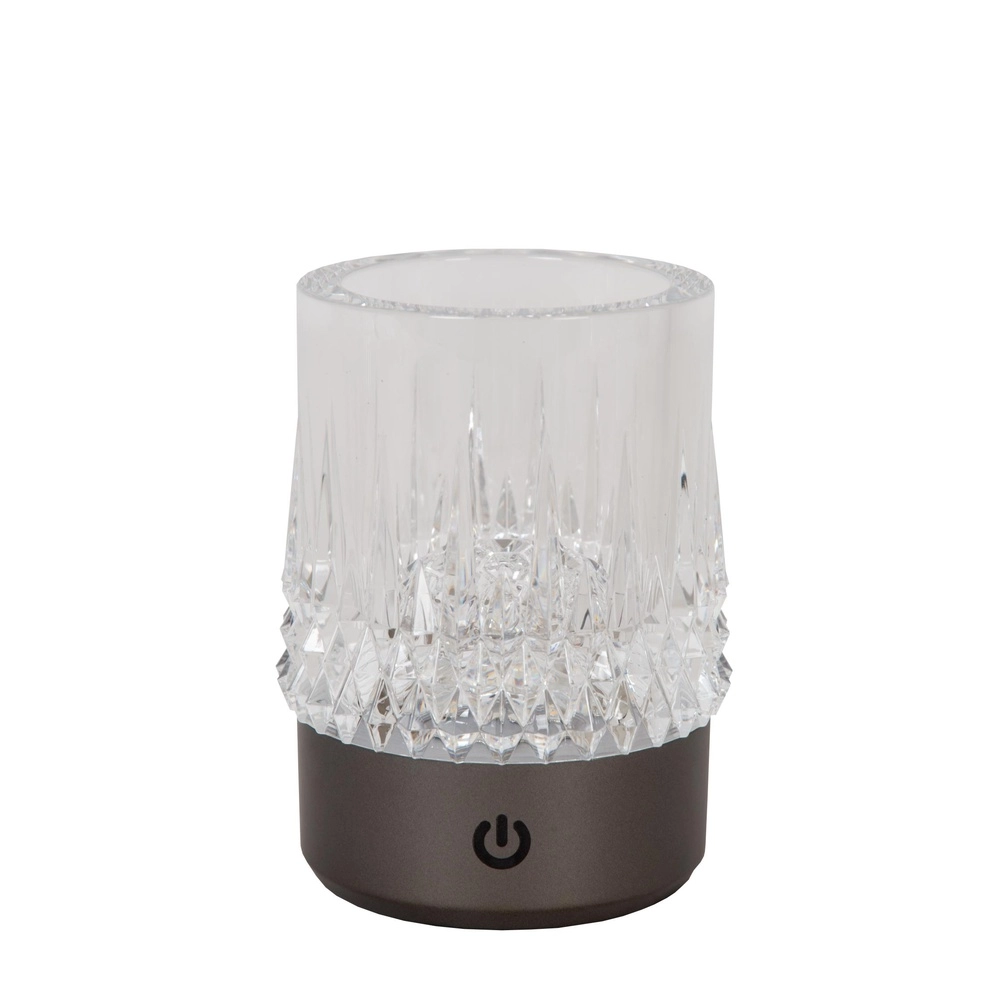 Oplaadbare tafellampjes Lily set van 3 chroom