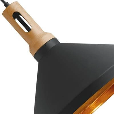 Zwarte hanglamp Pendants Ø 35cm Searchlight 5053423057866