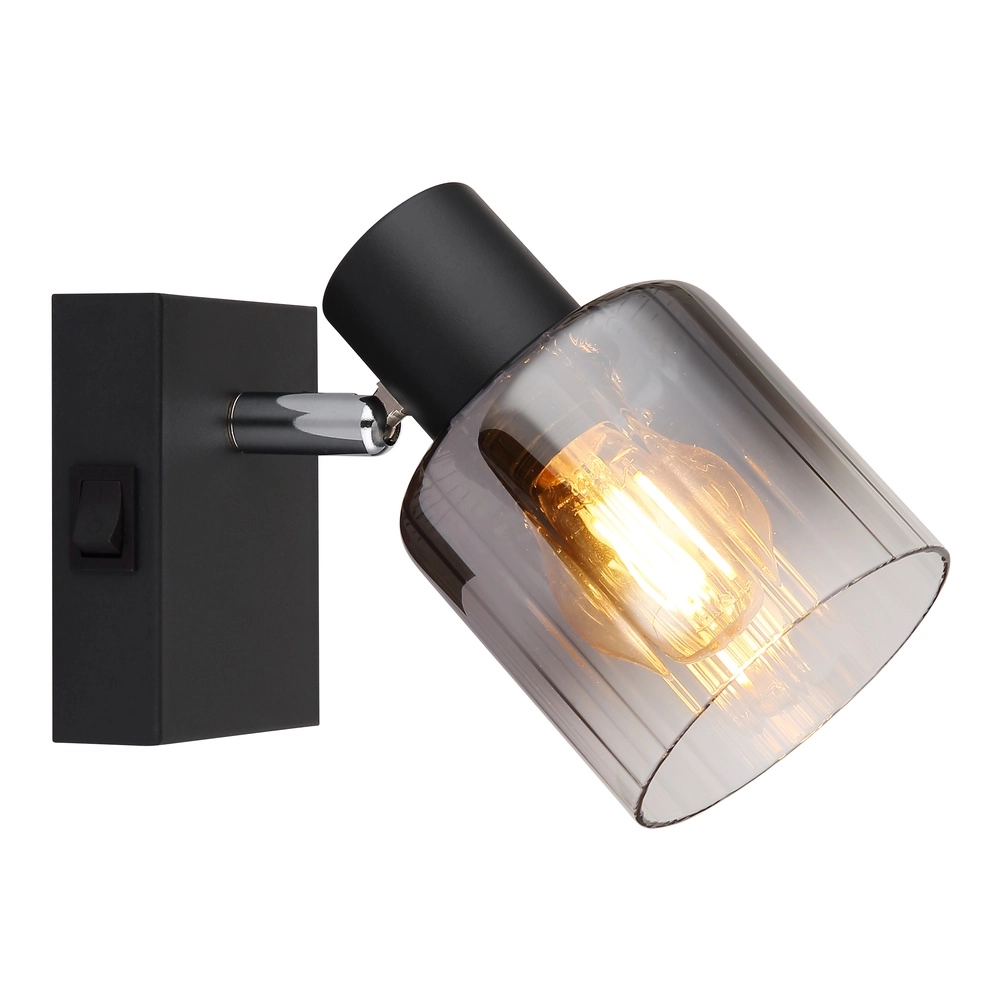 Zwarte wandlamp Jack zwart