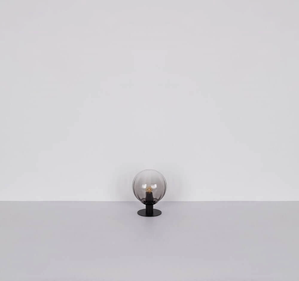 Tafellamp Dallerta zwart met smoke glas Globo 9007371458561