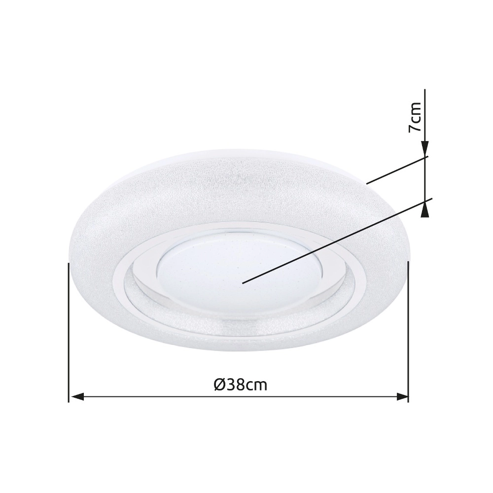Plafondlamp Rada wit Globo 9007371404940