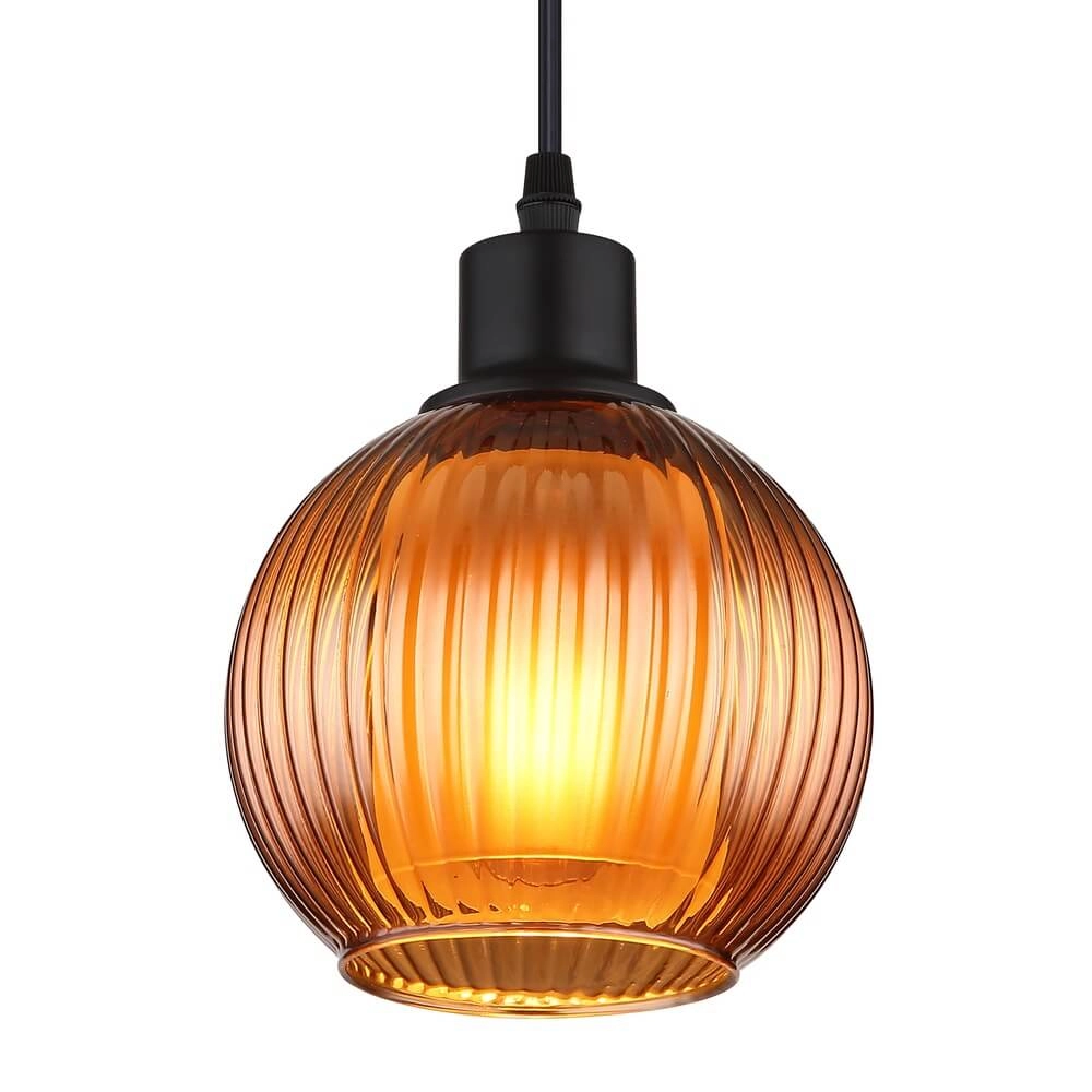 Hanglamp Zumba oranje glas Ø 15cm Globo 9007371455812