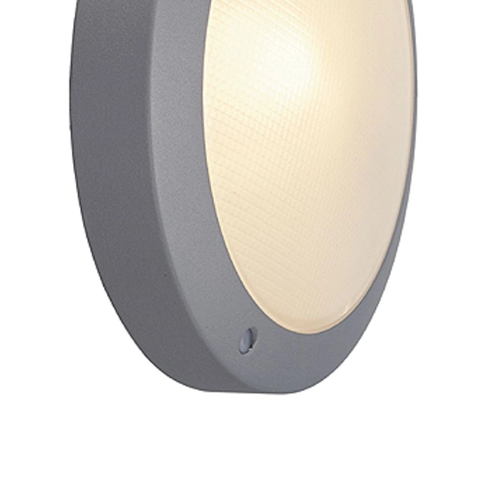 Ronde buitenlamp Bulan 27cm zilvergrijs SLV 4024163090933