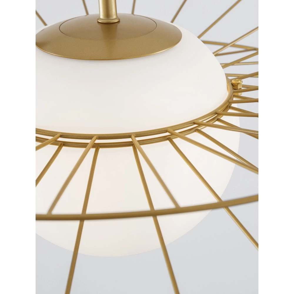 Gouden hanglamp Ellery Ø 45cm Lyora 5212017435286