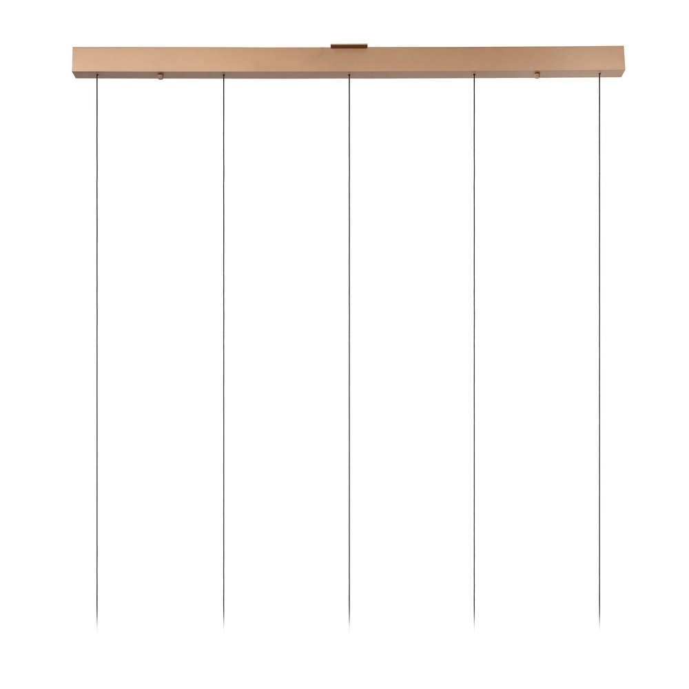 Eetkamer hanglamp Santiago led - champagne - 5x Ø 23cm Premium by Lucide 5411212221902