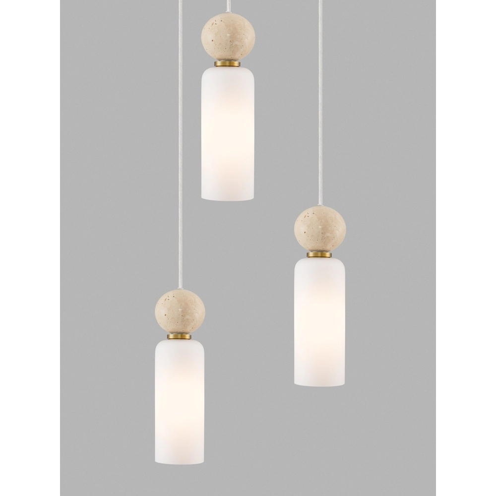 Hanglamp Filomena 3-lichts goud Lyora 5212017483492