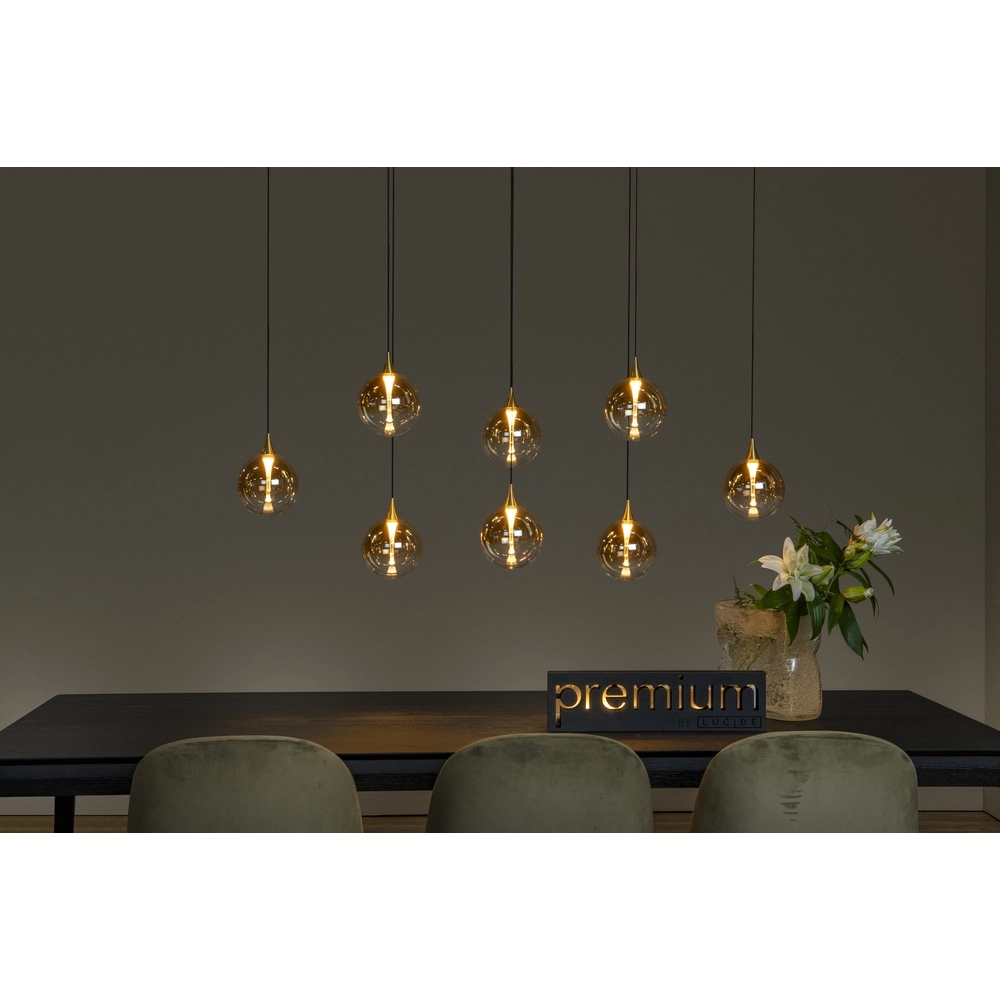 Design led hanglamp Gisela fading - 8x Ø 16cm Premium by Lucide 5411212134837