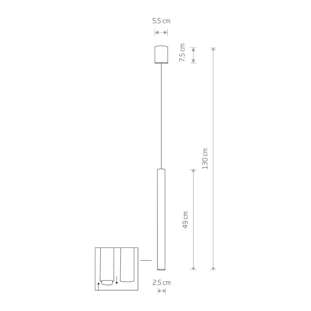 Smalle hanglamp Laser Lyora 5903139879798
