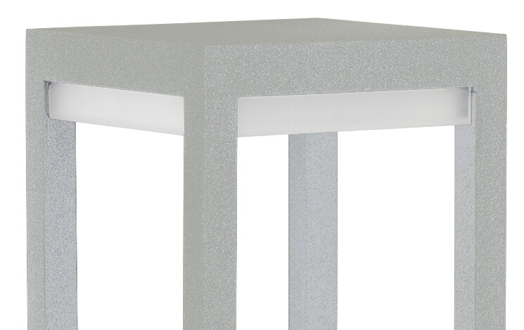 Tuinverlichting vierkant Poast 30cm - grijs Albert 4007235902808