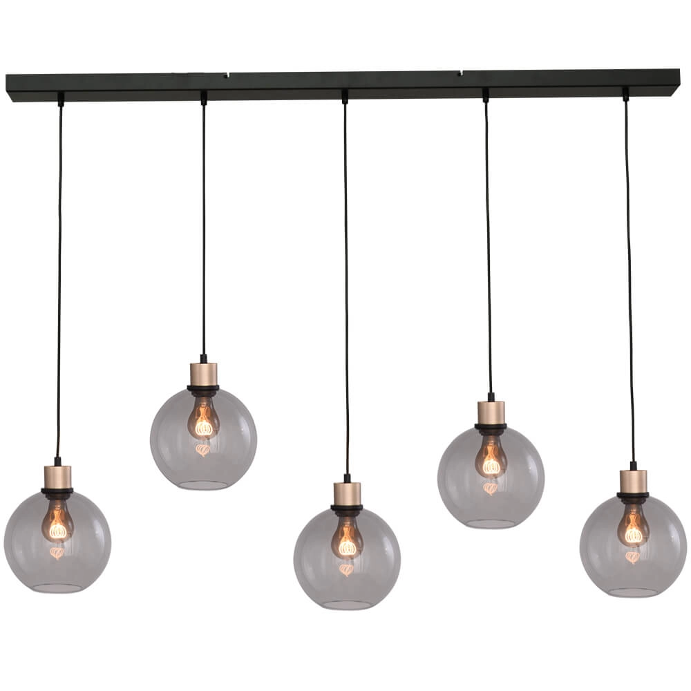 Hanglamp Lazise 5x Ø 20cm goud